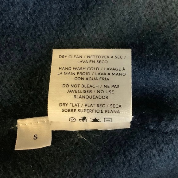 NEW! NAADAM Size Small Open Cable Tunic Dress Cashmere Blue $395 MSRP J6-19 - Picture 9 of 13